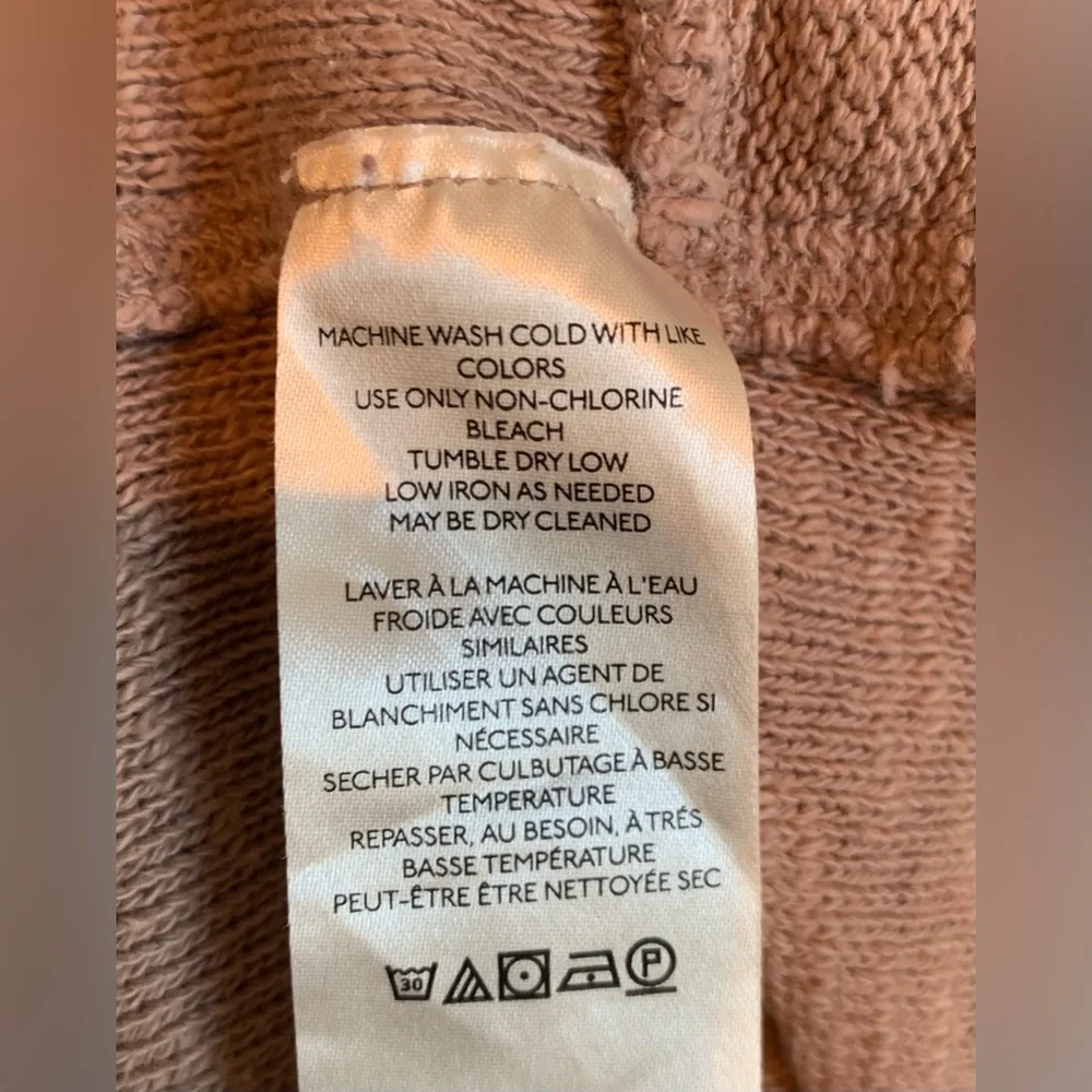 We the Free Nouvelle light brown cotton top. Size S, oversized. GUC - Picture 5 of 6